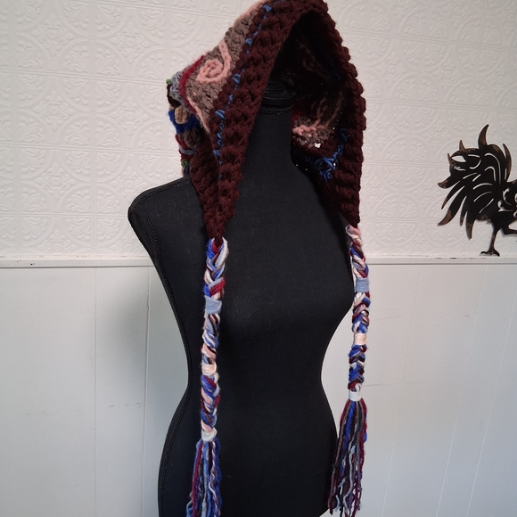 Festival Hat, Witch Hood, Wizard, Druid Fae, Elf, Whimsical, Cowl, Oversized - Picture 7 of 9